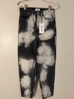Bleached Black & White Women’s Jeans